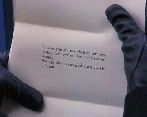 Second warning